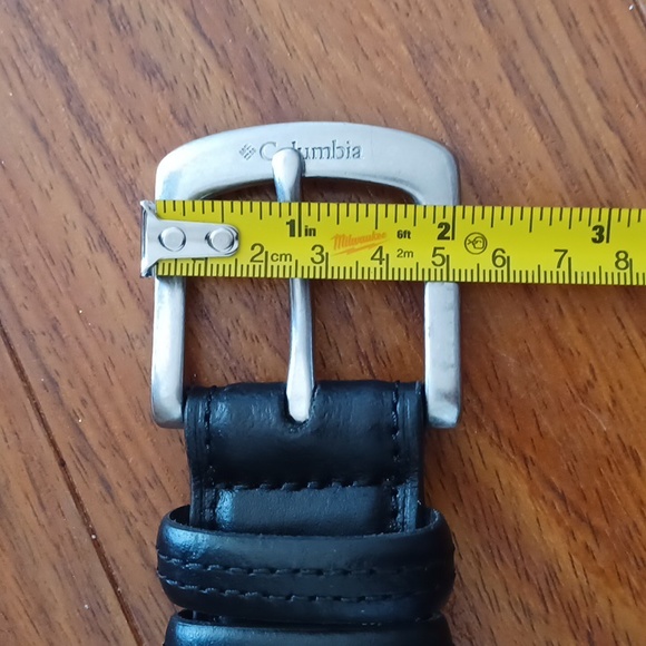 COLUMBIA Sportswear Company, Leather Black Belt Preowned 38 - Picture 11 of 13